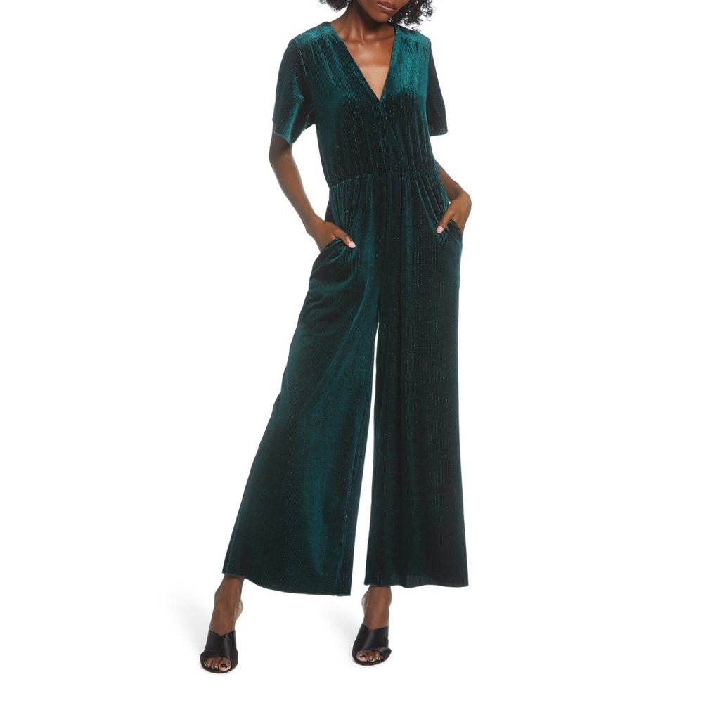 MINKPINK Ribbed Velvet Jumpsuit